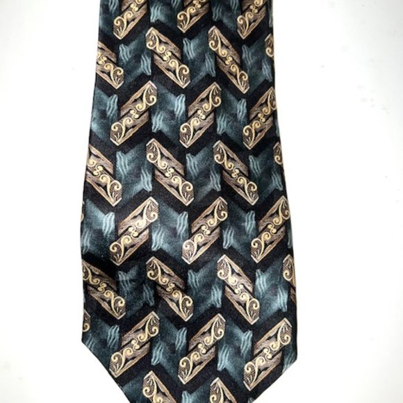 PIERRE CARDIN VINTAGE 90's NECKTIE NICE COLORS ART DECO DESIGN STYLE CLASSIC - Picture 3 of 3